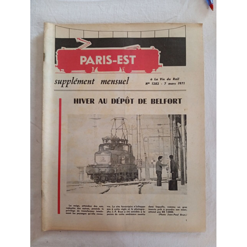 Paris-Est supplément mensuel N.1282 - mars 1971
