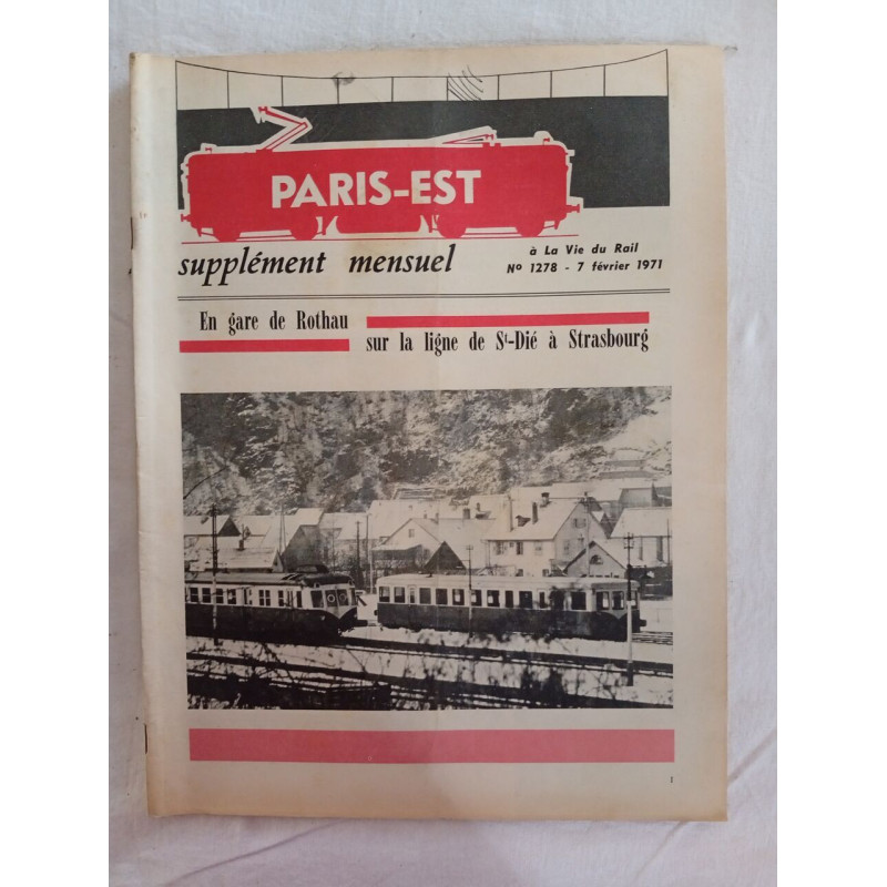 Paris-Est supplément mensuel N.1278 - fevrier 1971