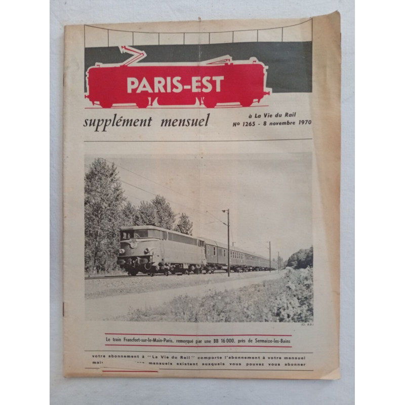 Paris-Est N.1265 - novembre 1970