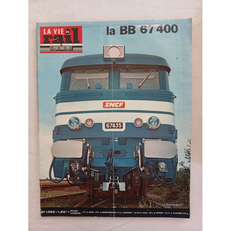 La vie du rail N.1262 - octobre 1970