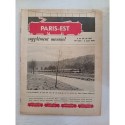 Paris-Est supplément mensuel N.1253 - aout 1970
