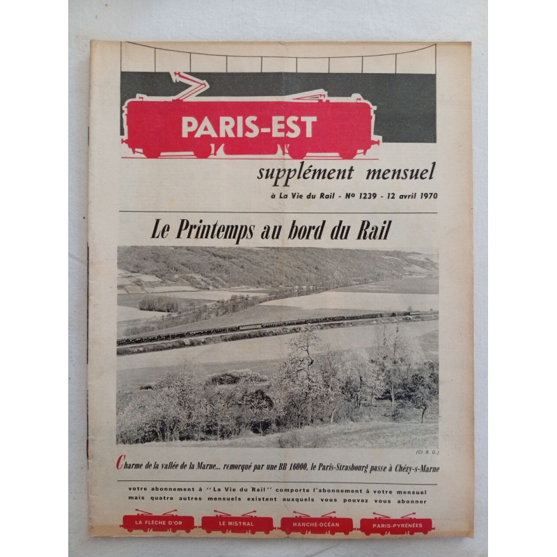 Paris-Est supplément mensuel Nº 1239 - avril 1970