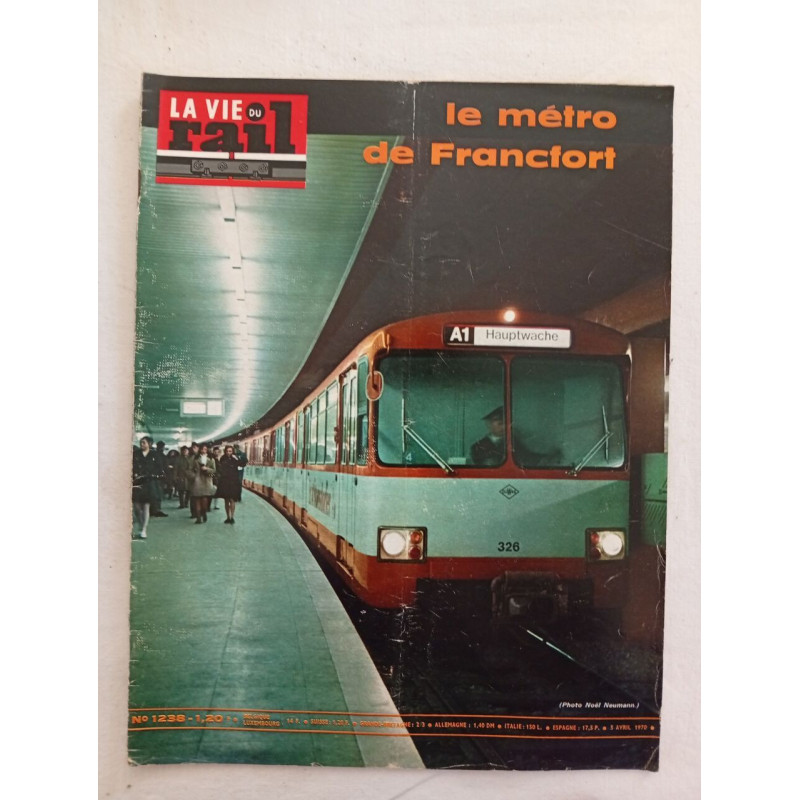 La vie du rail N.1238 - avril 1970