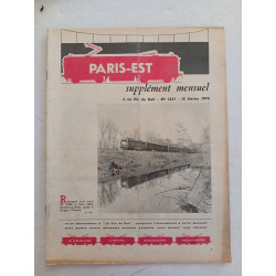 Paris-Est supplément mensuel N.1231 - fevrier 1970