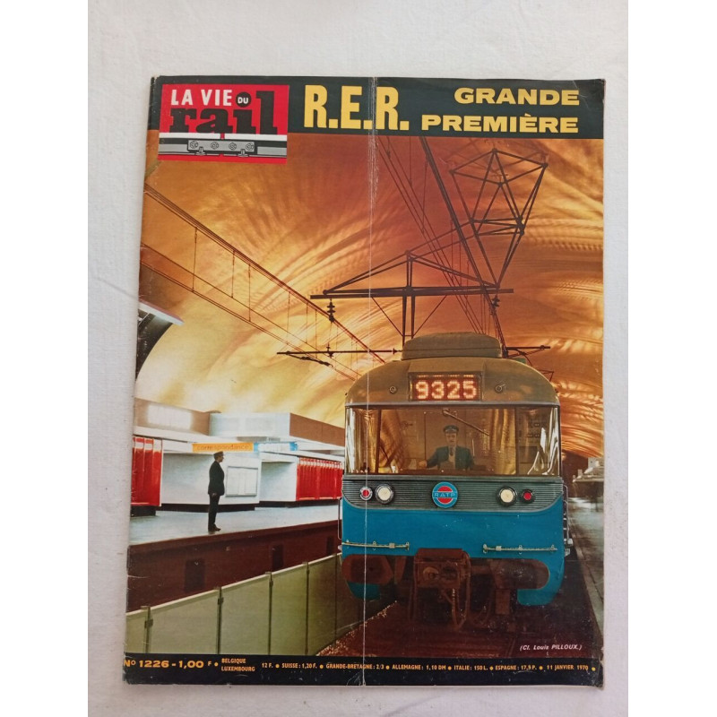La vie du rail N. 1226 - janvier 1970