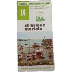 Carte topographique 14 st-brieuc morlaix