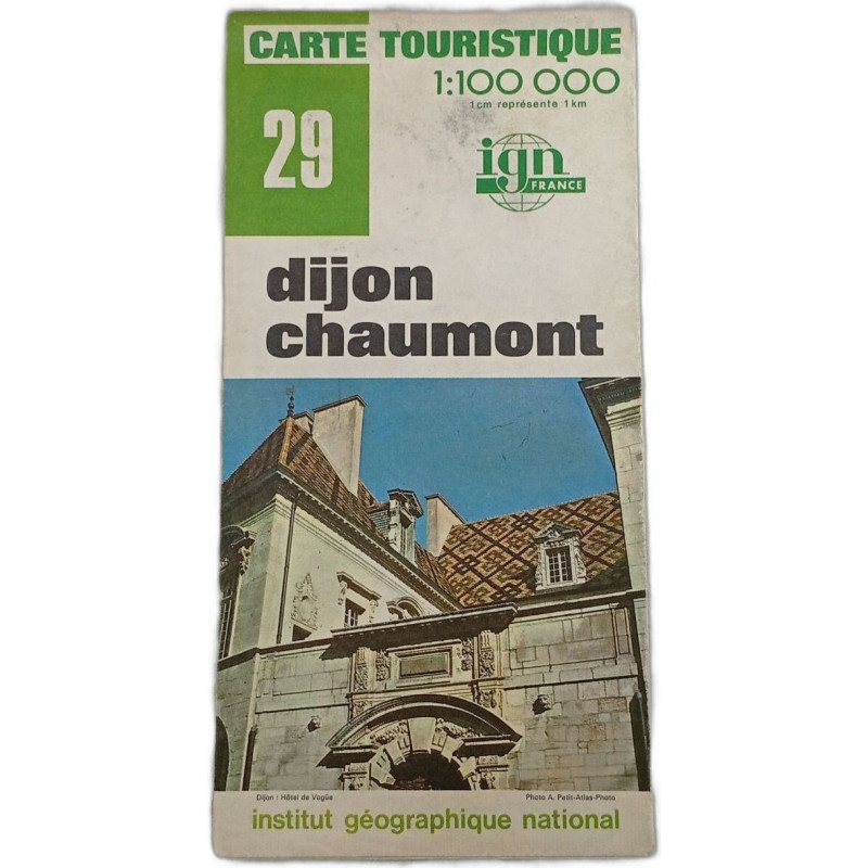 Carte touristique Dijon Chaumont 29