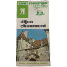Carte touristique Dijon Chaumont 29