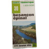 Carte touristique 30 Besançon Épinal