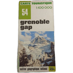 Carte touristique 54 Grenoble Gap