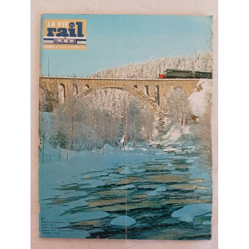 La vie du rail N.1025 - decembre 1965 - noel
