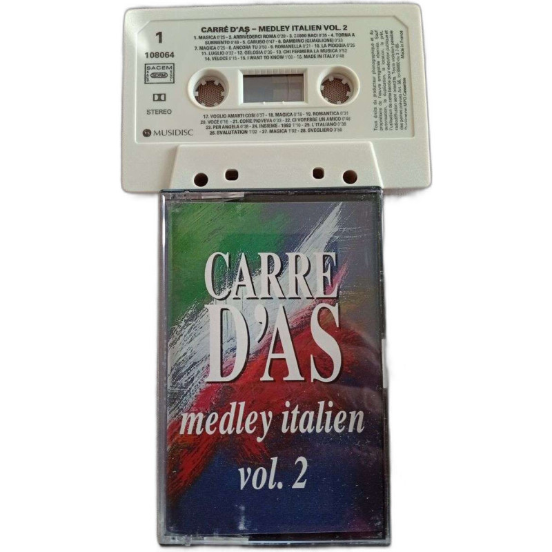K7 Audio - Carré d'As - Medley Italien Vol. 2