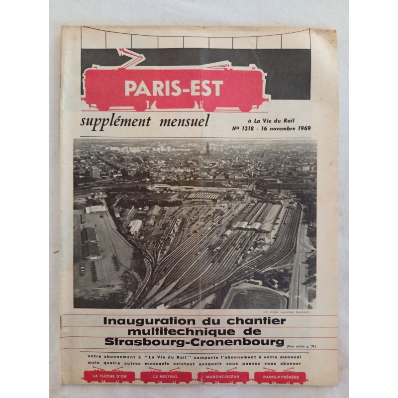 Paris-Est supplément mensuel N.1218 - novembre 1969