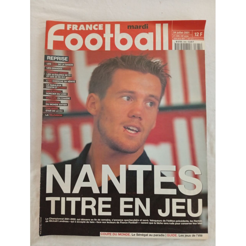 France Football N.2885 - juillet 2001