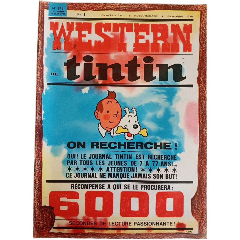 Western Tintin N.918 - Mai 1966