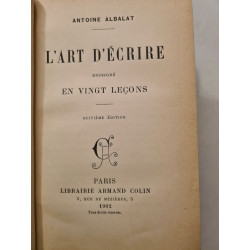 L'art d'écrire enseigné en vingt leçons