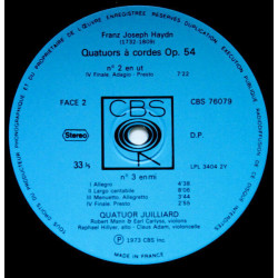 Trois Quatuors à Cordes Op.54