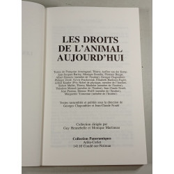 Les droits de l'animal aujourd'hui