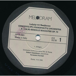 Concerto Per Pianoforte E Orchestra N.5 In Mi Bemolle Maggiore Op.73