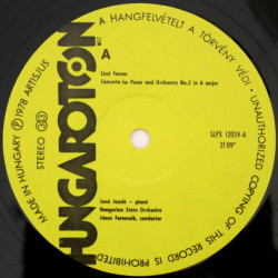 Piano Concerto No. 2 In A Major / Fantasia On Hungarian Folk Tunes...