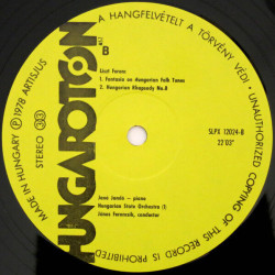 Piano Concerto No. 2 In A Major / Fantasia On Hungarian Folk Tunes...