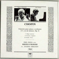 Concerto pour piano et Orchestre No. 1 in E minor Op. 11