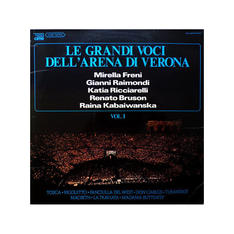 Le Grandi Voci Dell' Arena Di Verona Vol.1