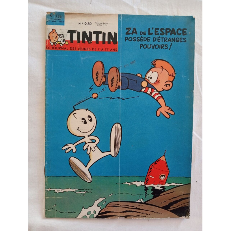 Tintin / N° 736 / 29 Novembre 1962