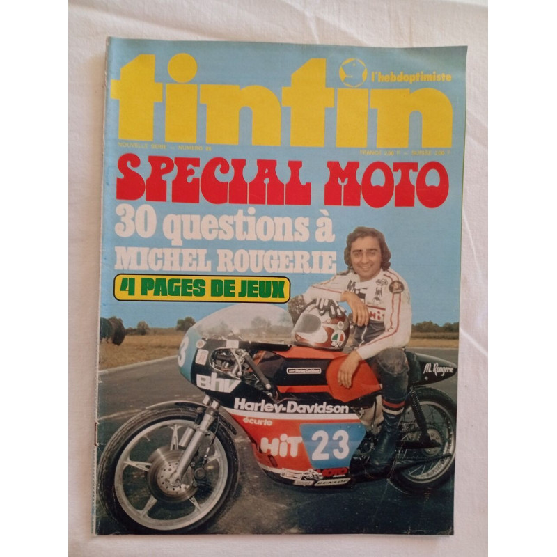 Tintin spécial moto / N° 95 / 29 octobre 1974