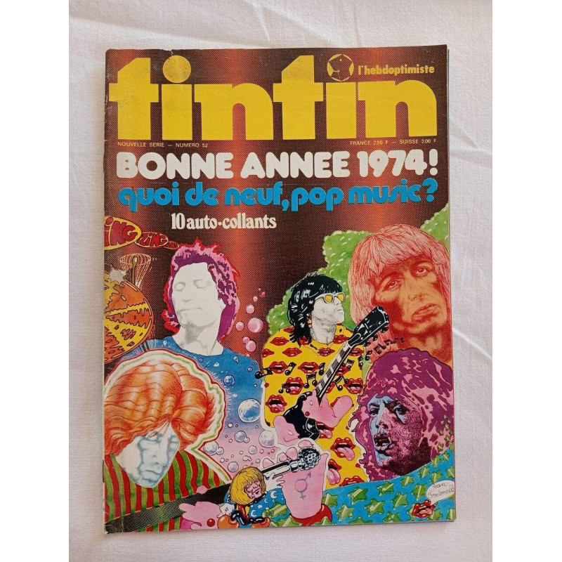 Tintin / N° 52 / 1er Janvier 1974