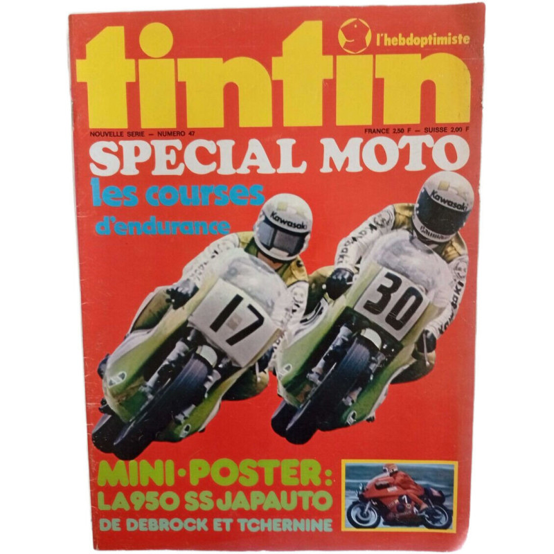 Tintin Special Moto les courses d'endurance N.47