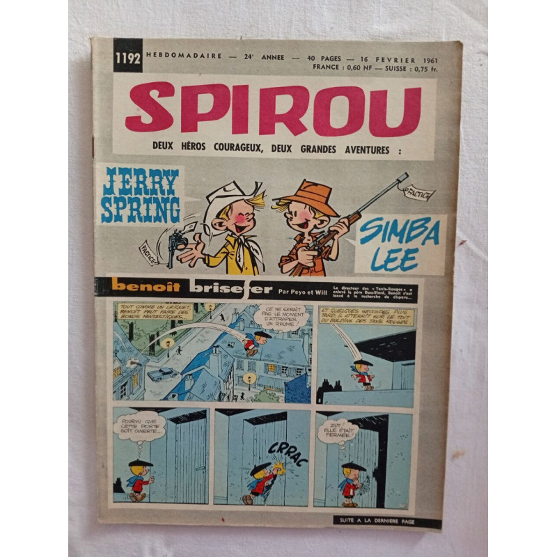 Spirou / N°1192 / 16 février 1961