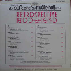 Rétrospective 1900-1930
