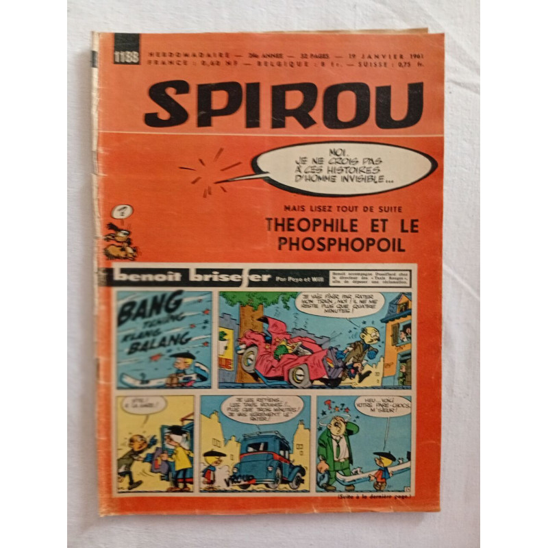 Spirou / N°1188 / 19 janvier 1961