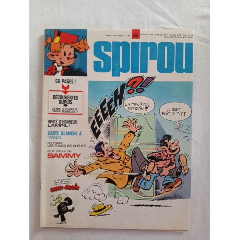Spirou / N° 1891 / 11 juillet 1974