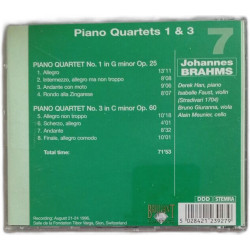 Piano Quartets 1 et 3