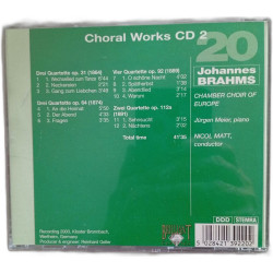 Brahms: The Masterworks - 20 Choral Works CD 2