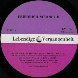 Lebendige Vergangenheit - Friedrich Schorr II