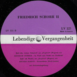 Lebendige Vergangenheit - Friedrich Schorr II