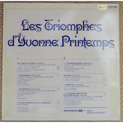 Les Triomphes D'Yvonne Printemps. Extraits : Les Trois Valses -...