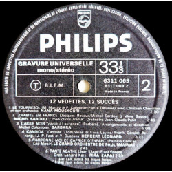 12 Vedettes 12 Succès