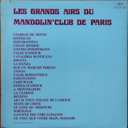 Les Grands Airs Du Mandolin' Club De Paris
