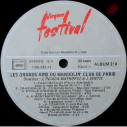 Les Grands Airs Du Mandolin' Club De Paris