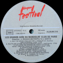 Les Grands Airs Du Mandolin' Club De Paris