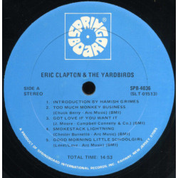 Eric Clapton And The Yardbirds
