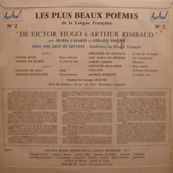 Les Plus Beaux Poemes De La Langue Française No. 2