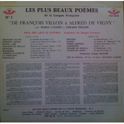 Les Plus Beaux Poèmes De La Langue Francaise N° 1
