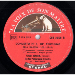 Concerto Pour Violon N°1 (1908) / Concerto Pour Alto (1945)