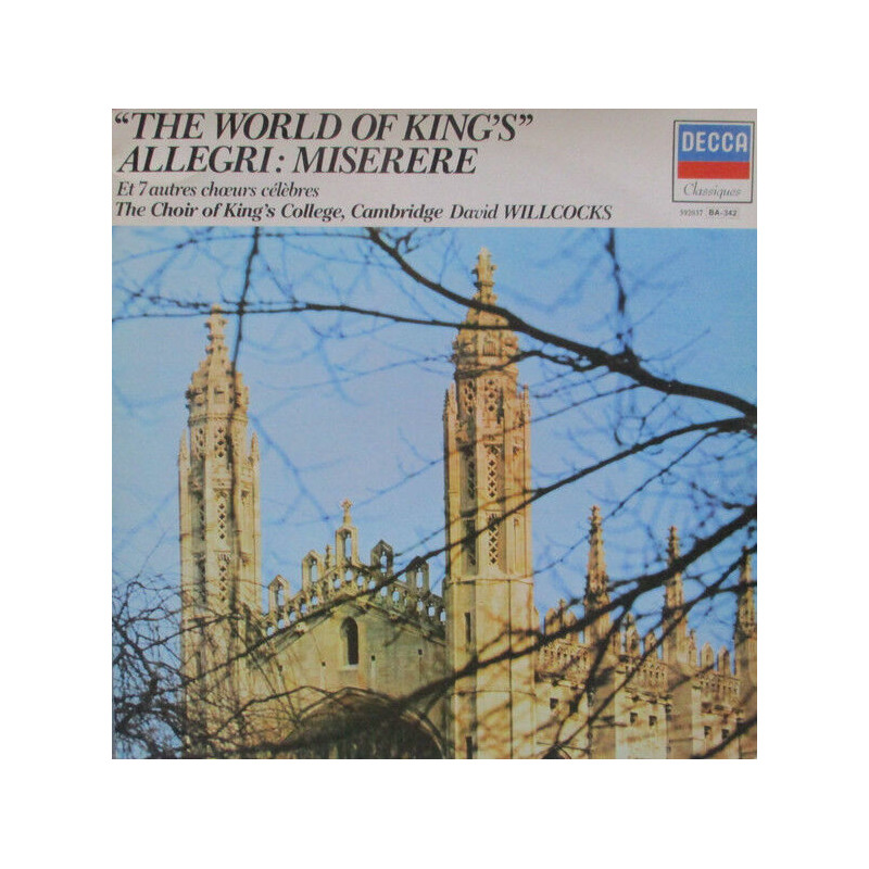 The World Of King's - Allegri: Miserere Et 7 Autres Choeurs Célèbres