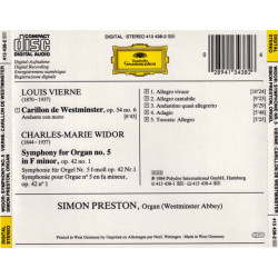 Symphony No. 5 / Carillon De Westminster